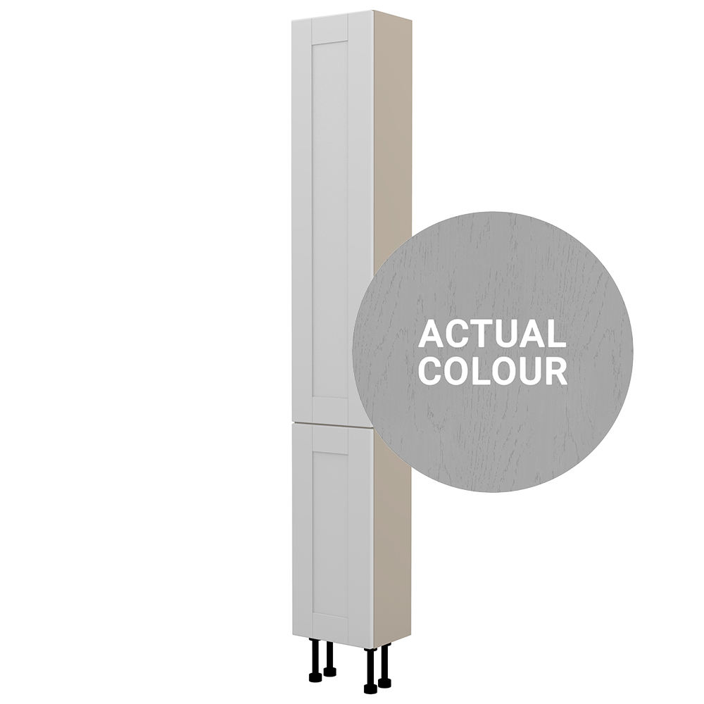 Image of Duarti By Calypso Highwood 300mm Slimline High Rise Full Door Tower Unit - Fossil Grey