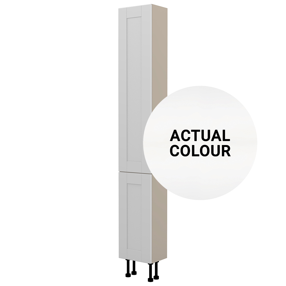 Image of Duarti By Calypso Highwood 300mm Slimline High Rise Full Door Tower Unit - Matt White