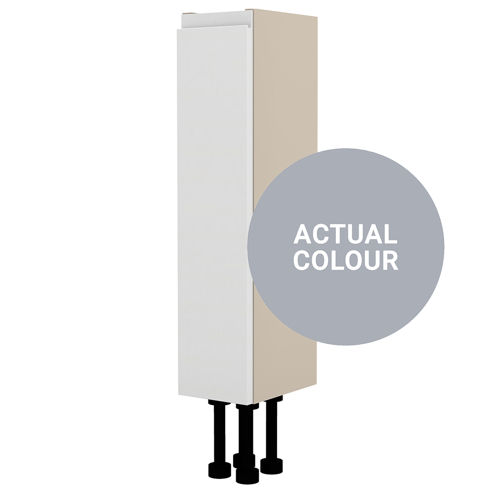 Image of Duarti By Calypso Beaufort Right Hand 150mm Slimline 1 Door Floor Standing Unit - Shadow Grey