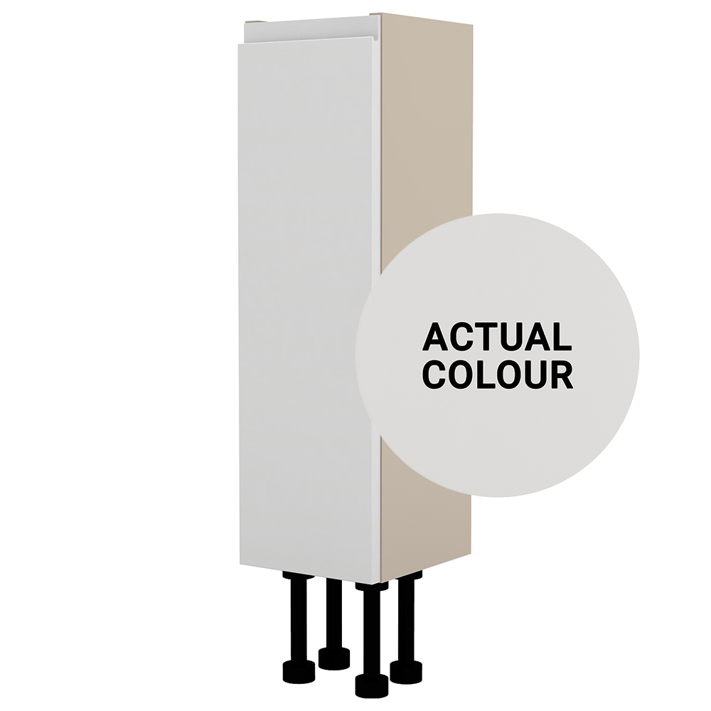 Image of Duarti By Calypso Beaufort Right Hand 200mm Slimline 1 Door Floor Standing Unit - Grey Varnish