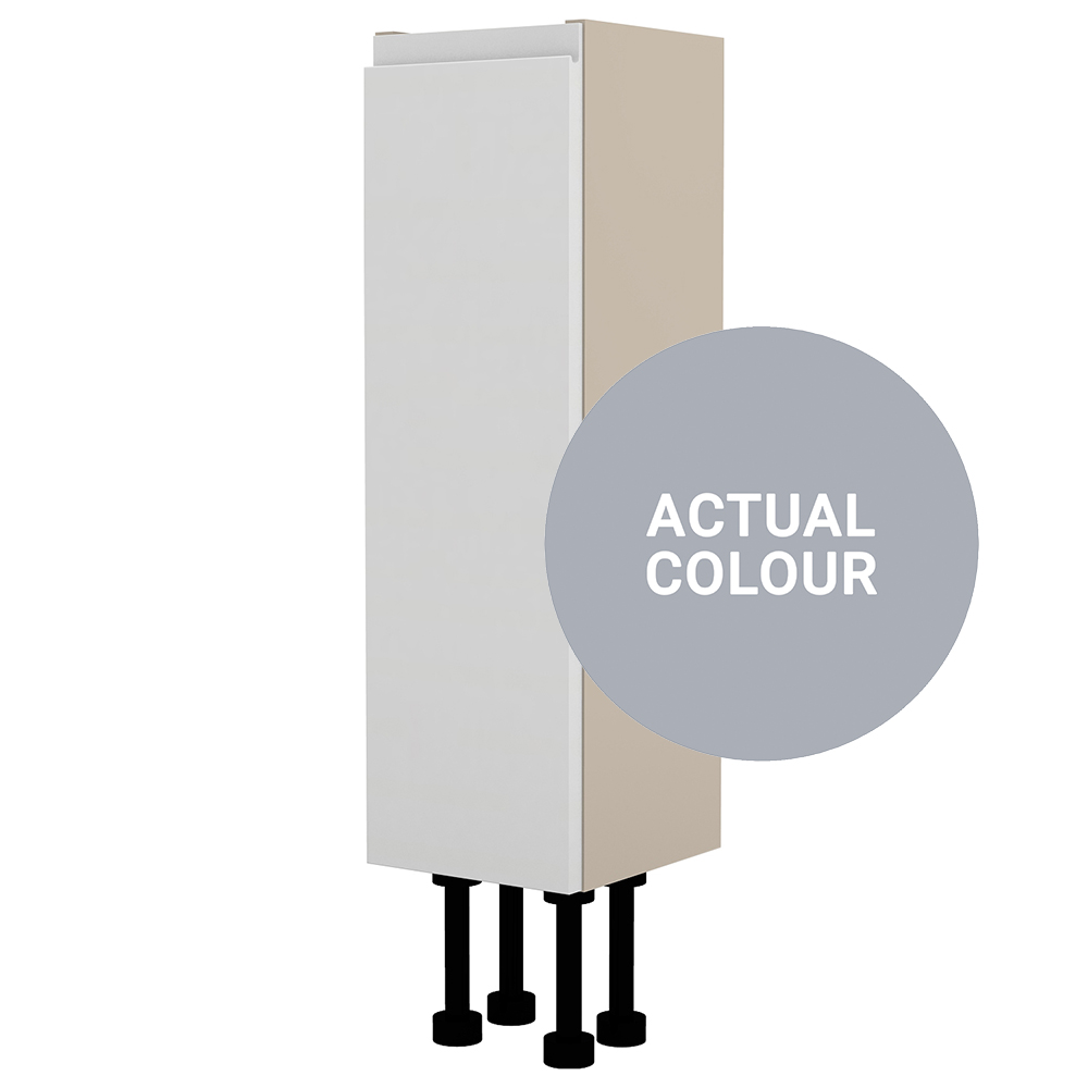 Image of Duarti By Calypso Beaufort Right Hand 200mm Slimline 1 Door Floor Standing Unit - Shadow Grey