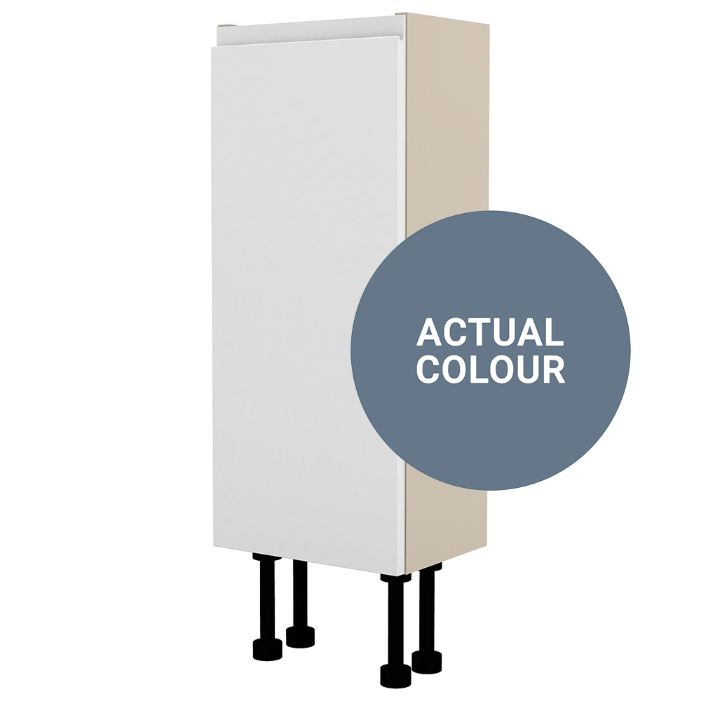 Image of Duarti By Calypso Beaufort Right Hand 250mm Slimline 1 Door Floor Standing Unit - Bermuda Blue