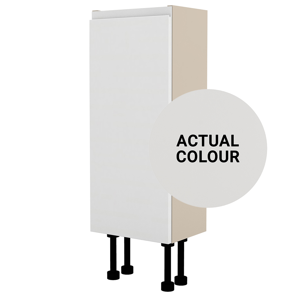 Image of Duarti By Calypso Beaufort Right Hand 250mm Slimline 1 Door Floor Standing Unit - Grey Varnish