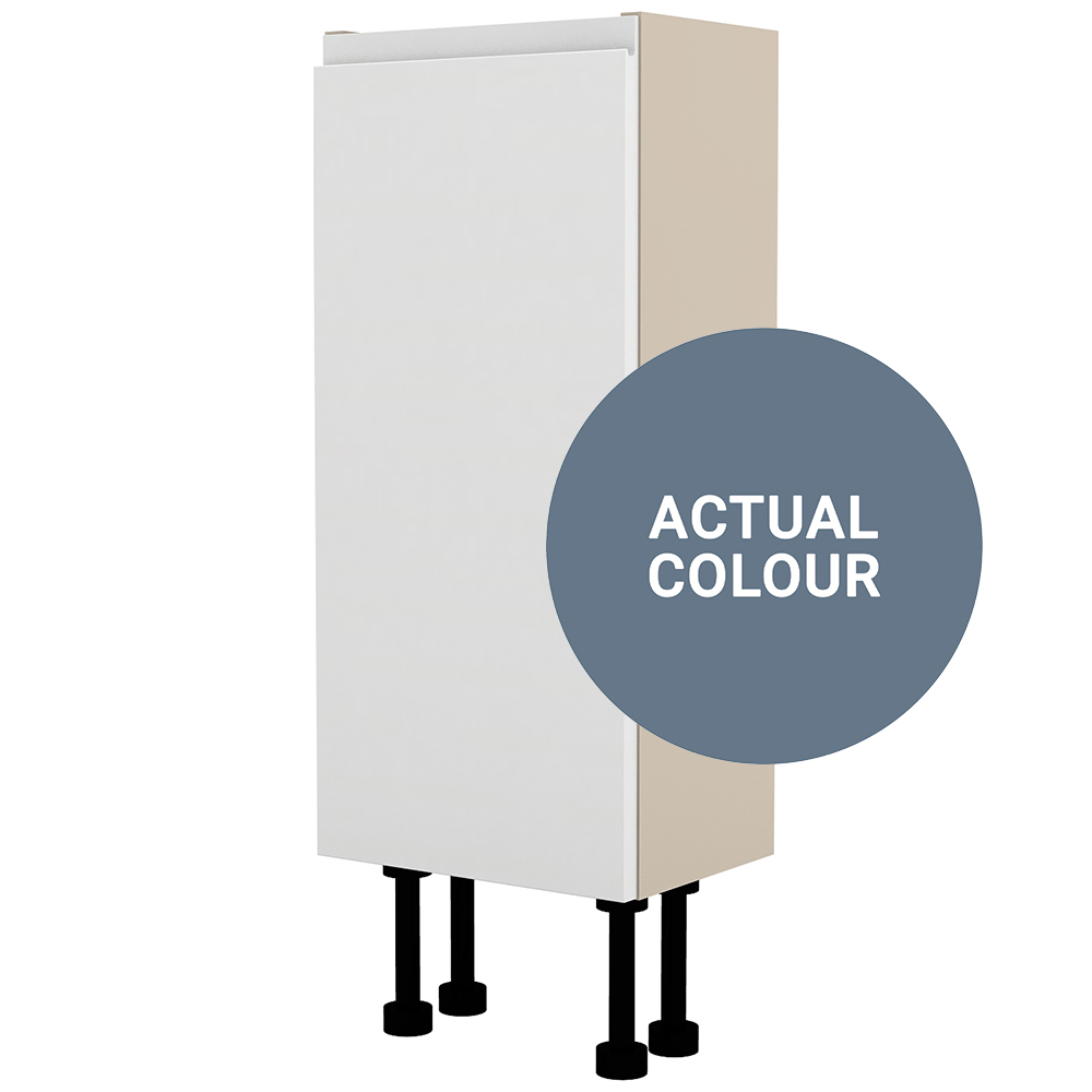 Image of Duarti By Calypso Beaufort Right Hand 300mm Slimline 1 Door Floor Standing Unit - Bermuda Blue