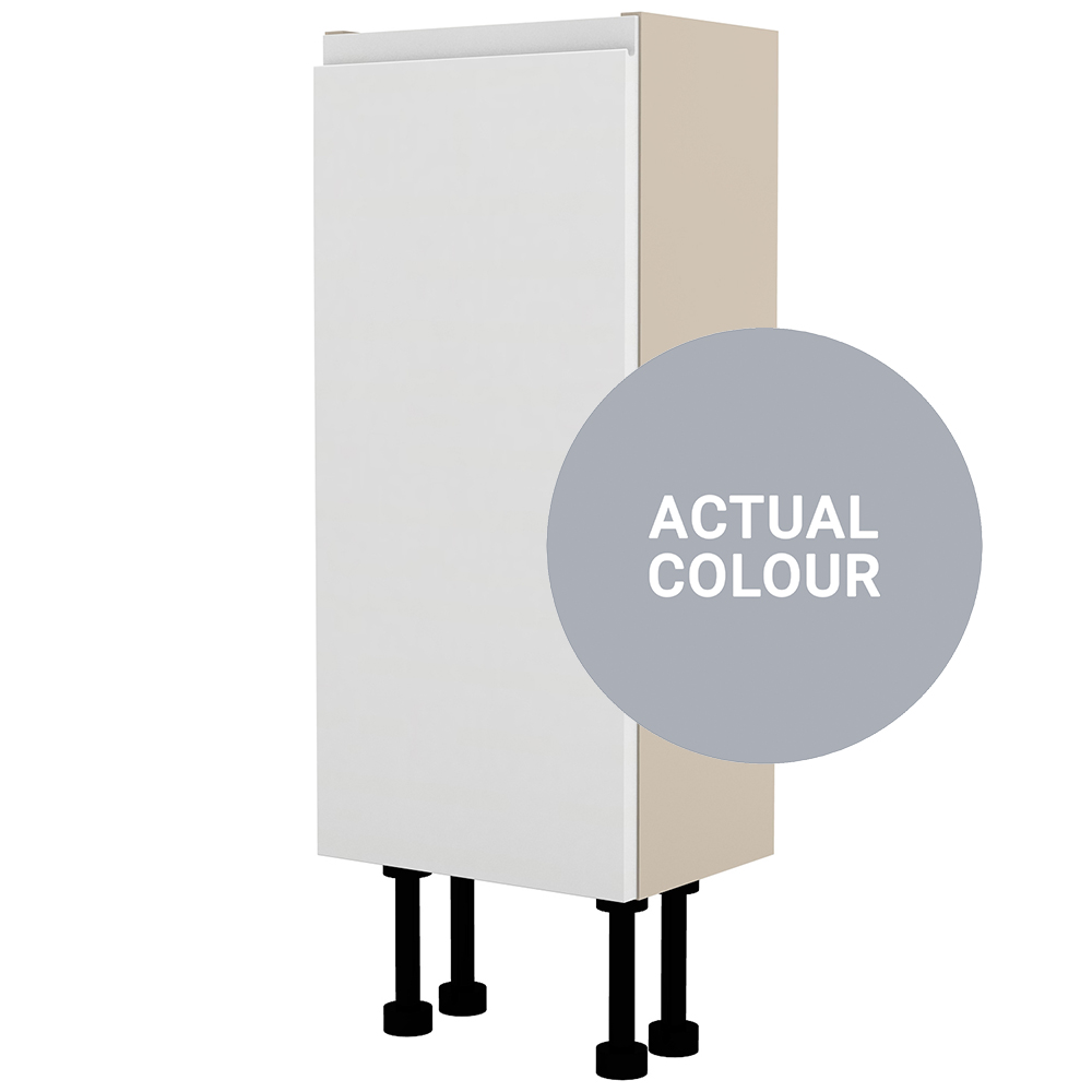 Image of Duarti By Calypso Beaufort Right Hand 300mm Slimline 1 Door Floor Standing Unit - Shadow Grey