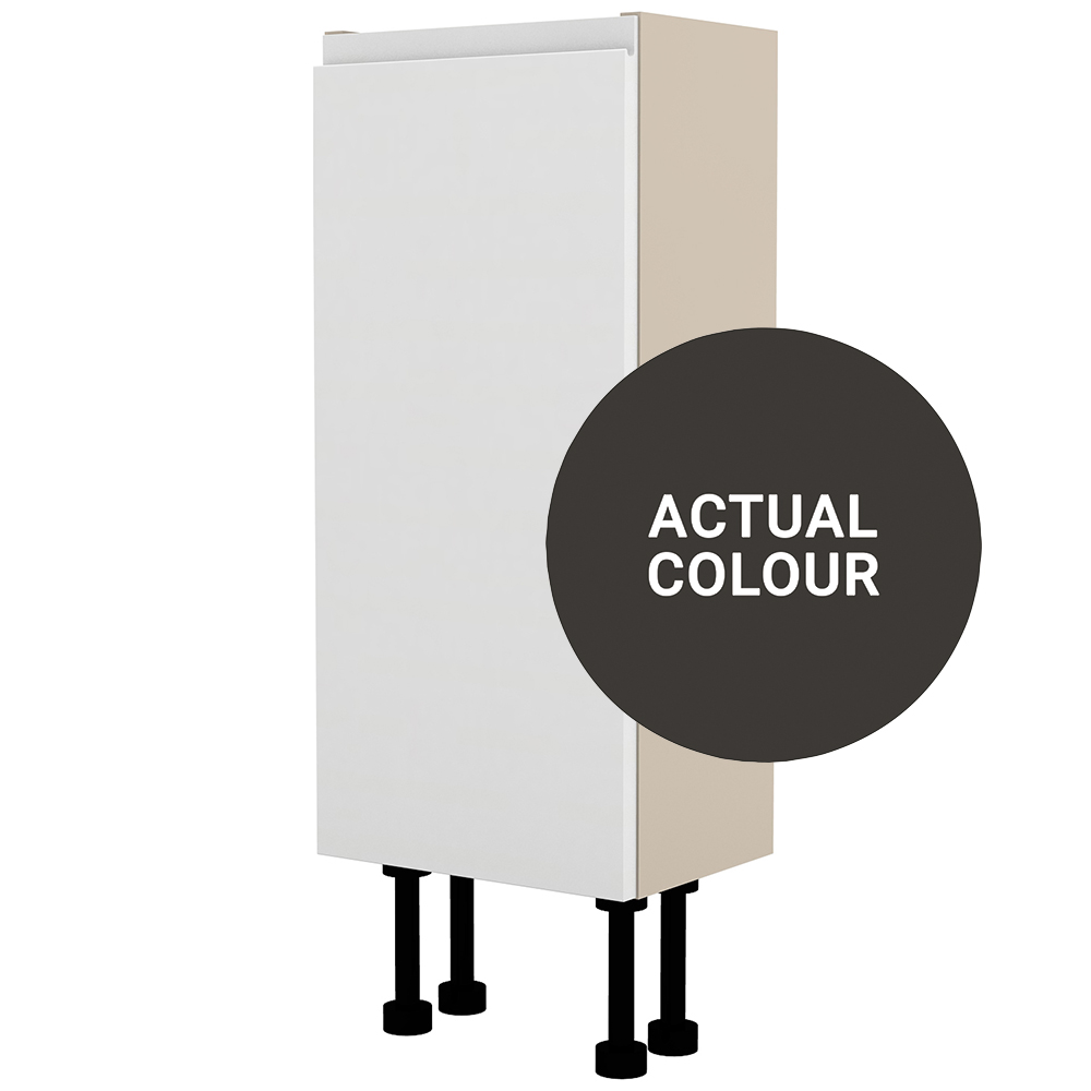 Image of Duarti By Calypso Beaufort Right Hand 300mm Slimline 1 Door Floor Standing Unit - Ember Grey