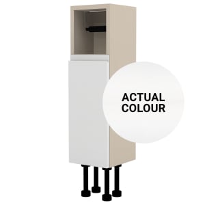 Image of Duarti By Calypso Beaufort 200mm Slimline Open Top Toilet Roll Unit - White Varnish