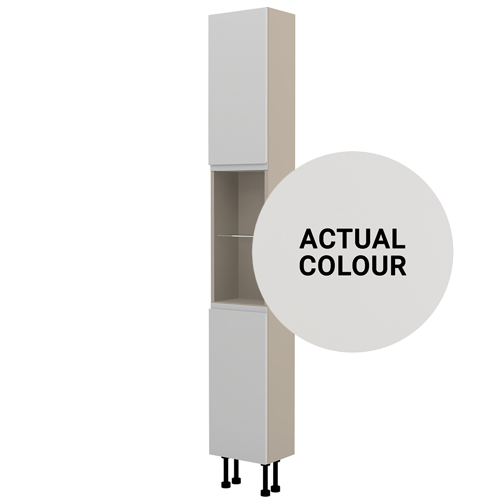 Image of Duarti By Calypso Beaufort Right Hand 300mm Slimline High Rise Tower Unit - Grey Varnish