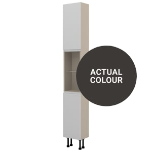 Duarti By Calypso Beaufort Right Hand 300mm Slimline High Rise Tower Unit - Ember Grey
