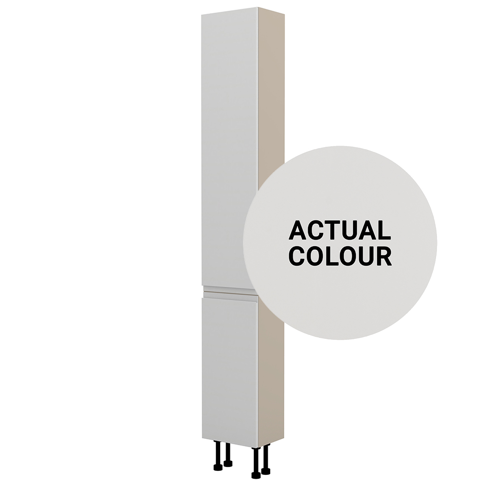 Image of Duarti By Calypso Beaufort Right Hand 300mm Slimline High Rise Full Door Tower Unit - Grey Varnish