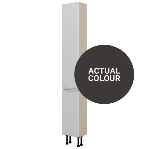 Duarti By Calypso Beaufort Right Hand 300mm Slimline High Rise Full Door Tower Unit - Ember Grey