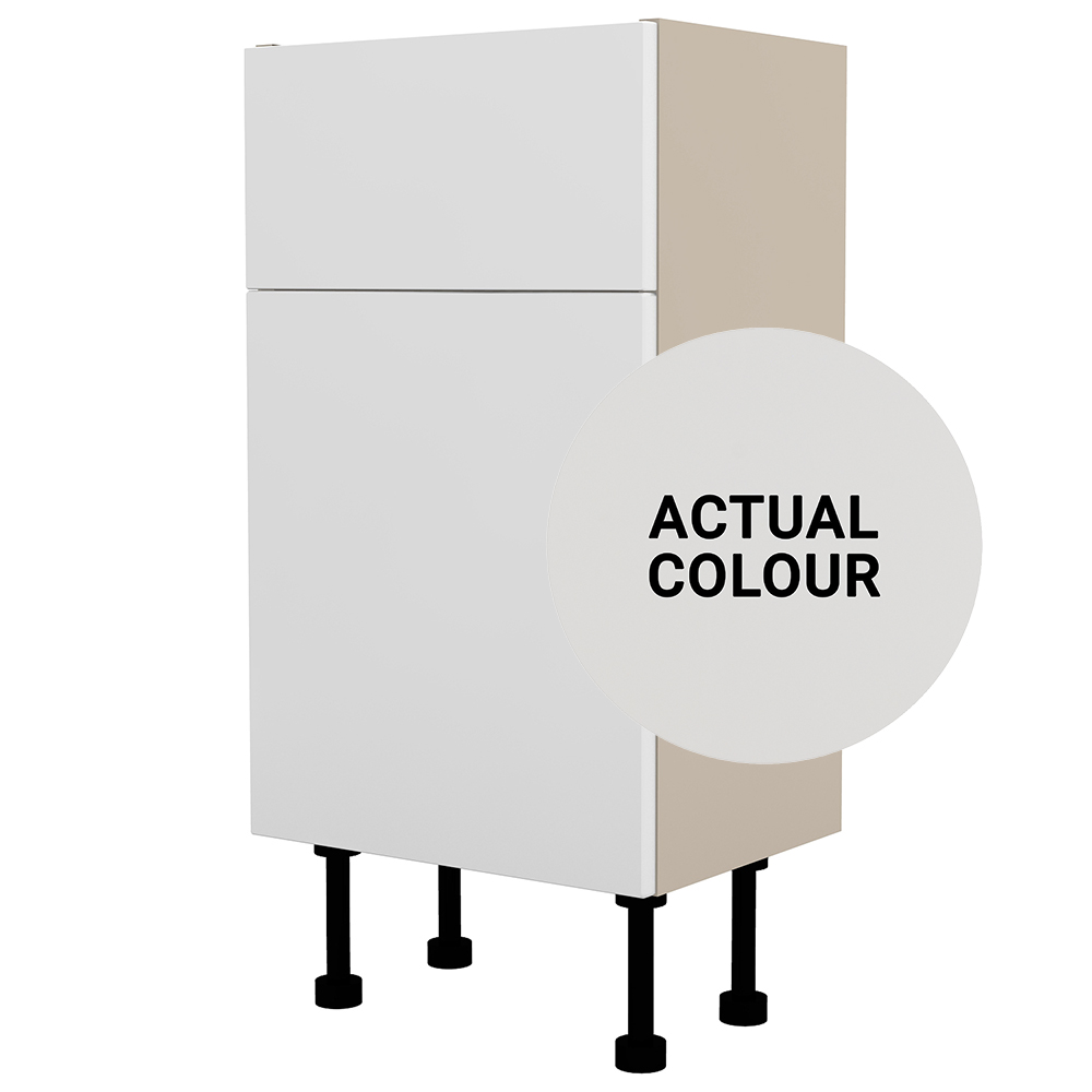 Image of Duarti By Calypso Cascade 400mm Full Depth 1 Door Vanity Unit - Mirror Grey