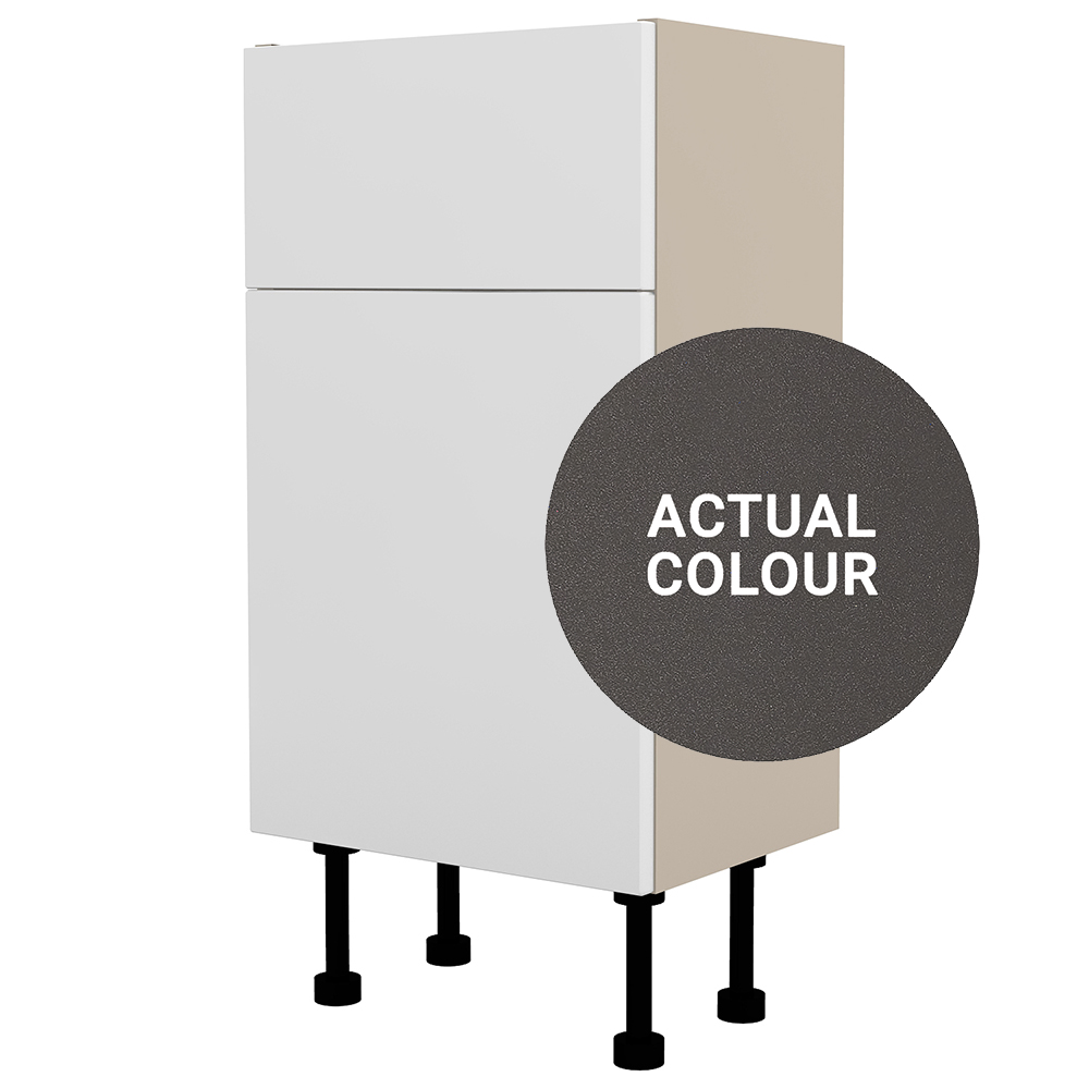 Duarti By Calypso Cascade 400mm Full Depth 1 Door Vanity Unit - Galaxy Grey