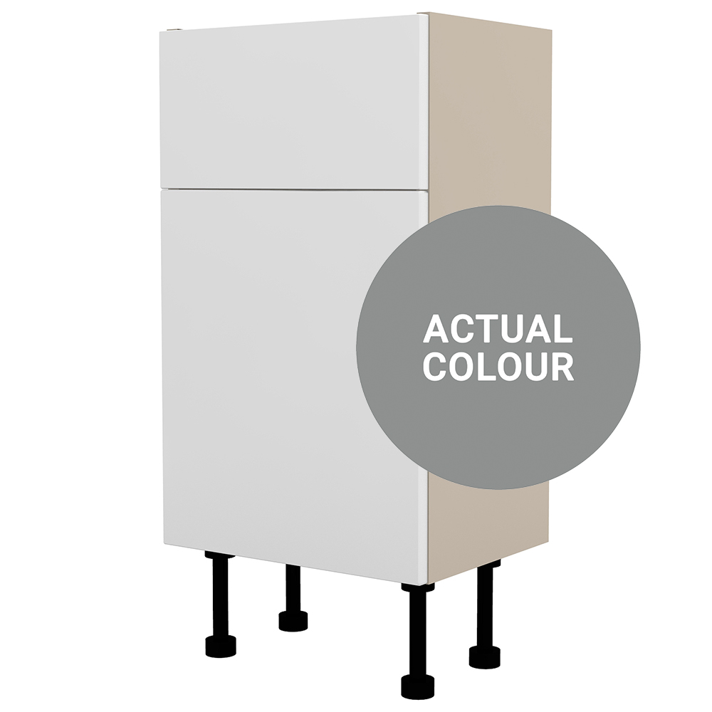 Image of Duarti By Calypso Cascade 400mm Full Depth 1 Door Vanity Unit - Twilight Grey