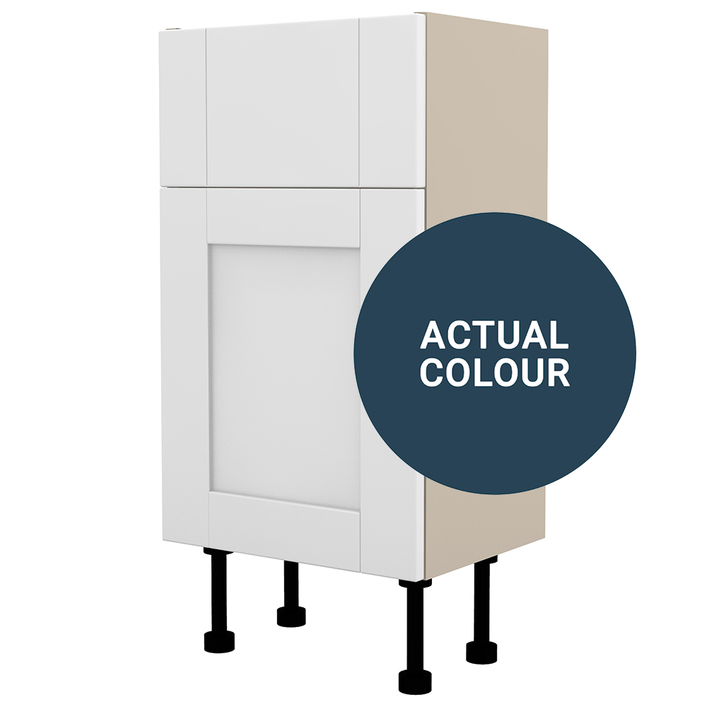 Image of Duarti By Calypso Highwood 400mm Full Depth 1 Door Vanity Unit - Twilight Blue