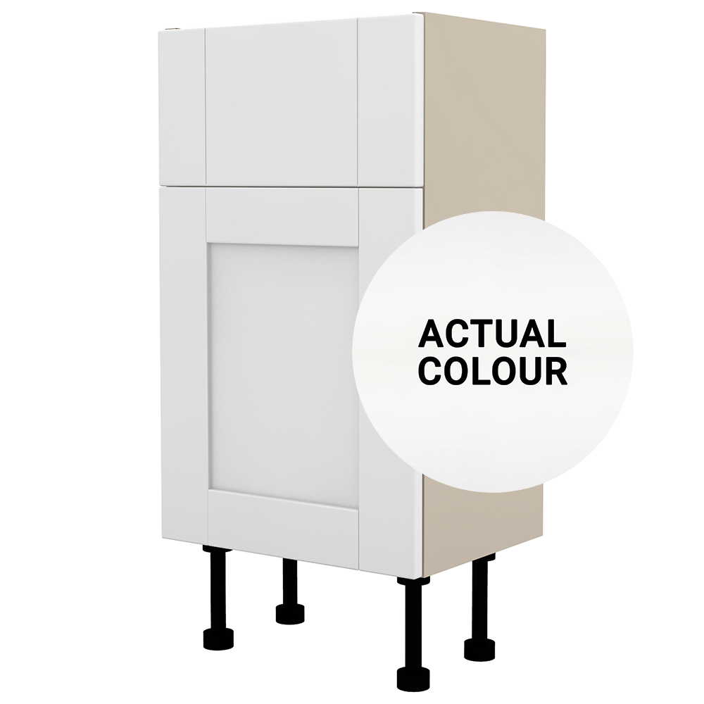 Image of Duarti By Calypso Highwood 400mm Full Depth 1 Door Vanity Unit - Matt White