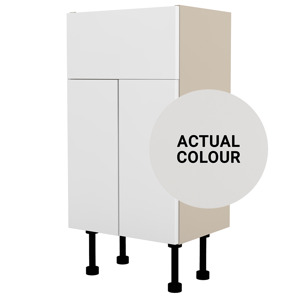 Image of Duarti By Calypso Cascade 400mm Full Depth 2 Door Vanity Unit - Mirror Grey