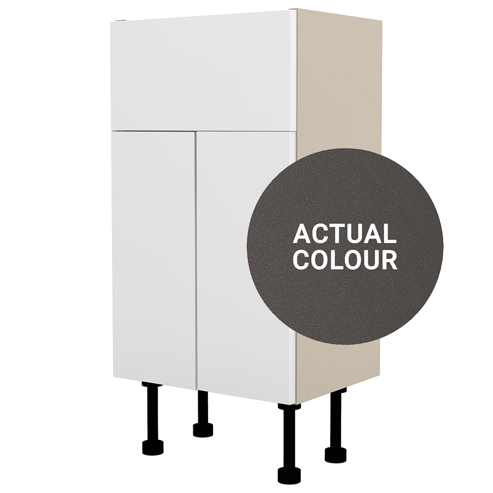 Image of Duarti By Calypso Cascade 400mm Full Depth 2 Door Vanity Unit - Galaxy Grey