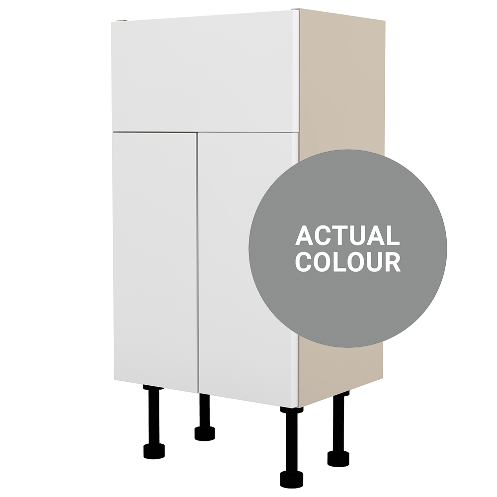 Image of Duarti By Calypso Cascade 400mm Full Depth 2 Door Vanity Unit - Twilight Grey