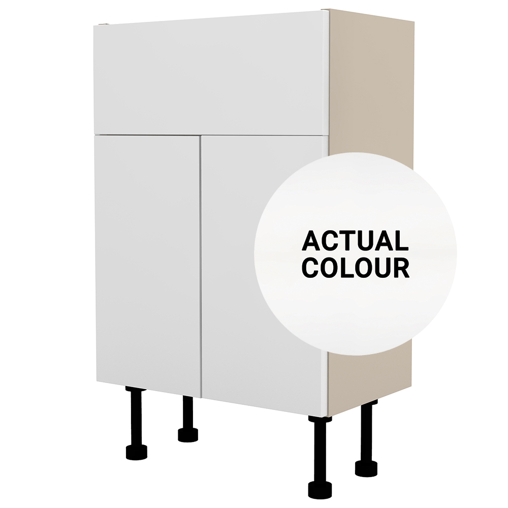 Image of Duarti By Calypso Highwood 400mm Full Depth 2 Door Vanity Unit - Midnight Grey