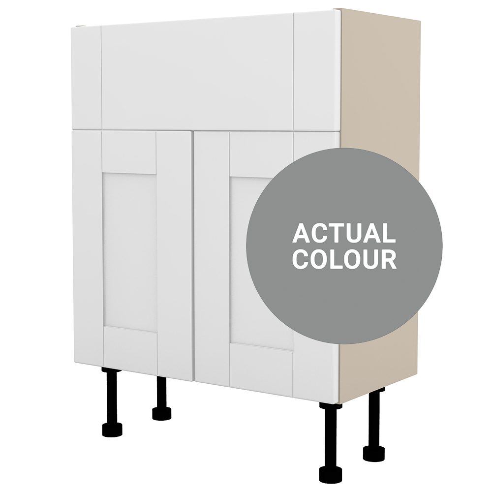 Image of Duarti By Calypso Highwood 600mm Full Depth 2 Door Vanity Unit - Twilight Grey