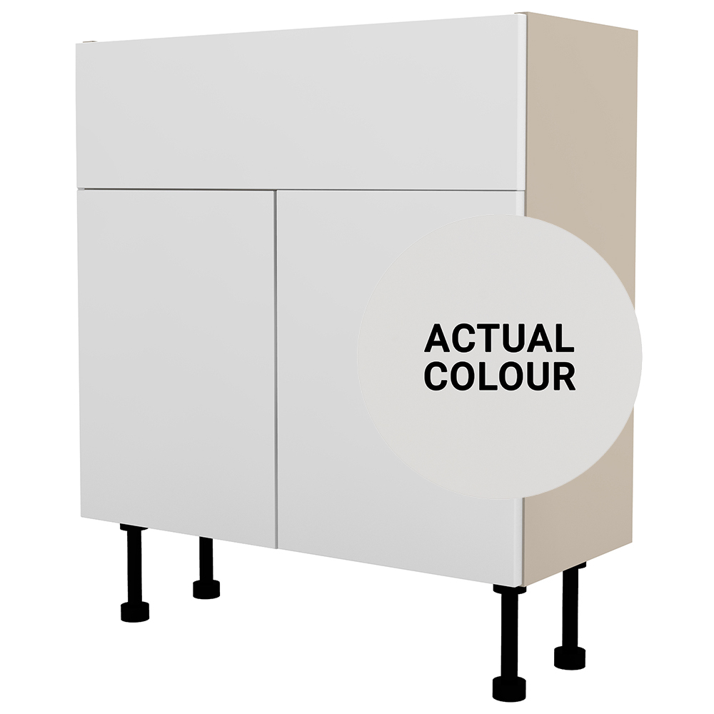 Image of Duarti By Calypso Cascade 700mm Full Depth 2 Door Vanity Unit - Mirror Grey