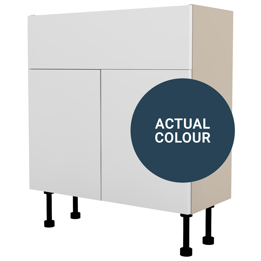 Image of Duarti By Calypso Cascade 700mm Full Depth 2 Door Vanity Unit - Twilight Blue