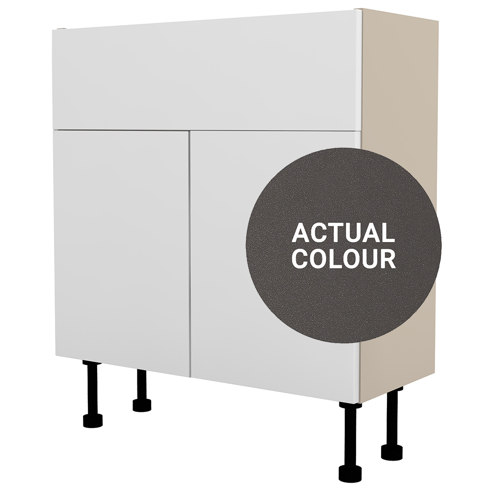 Image of Duarti By Calypso Cascade 700mm Full Depth 2 Door Vanity Unit - Galaxy Grey