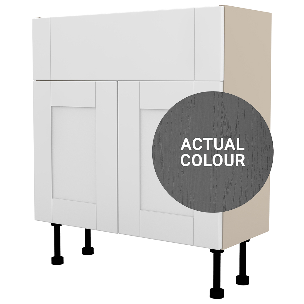Image of Duarti By Calypso Highwood 700mm Full Depth 2 Door Vanity Unit - Panther Grey
