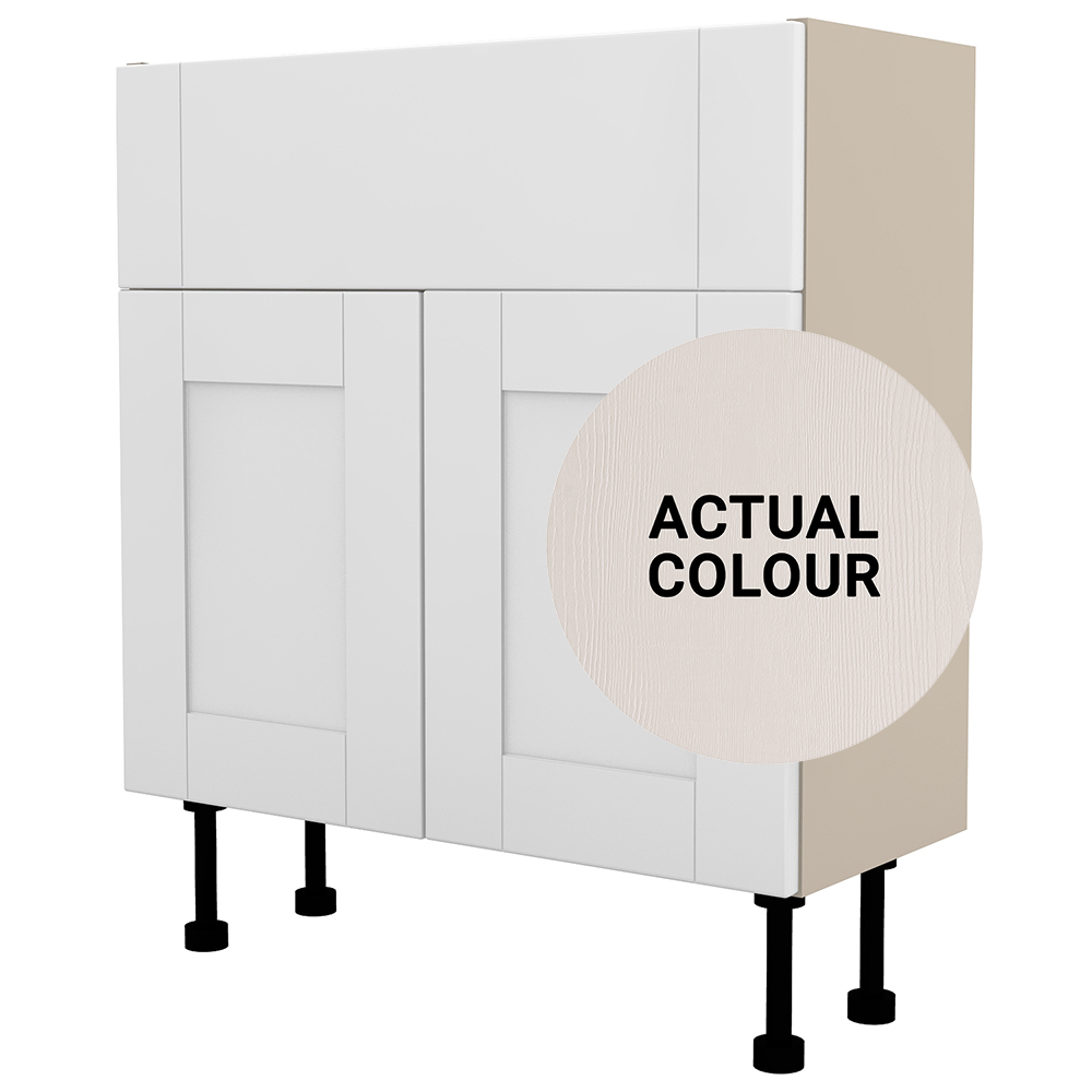 Image of Duarti By Calypso Highwood 700mm Full Depth 2 Door Vanity Unit - Taupe