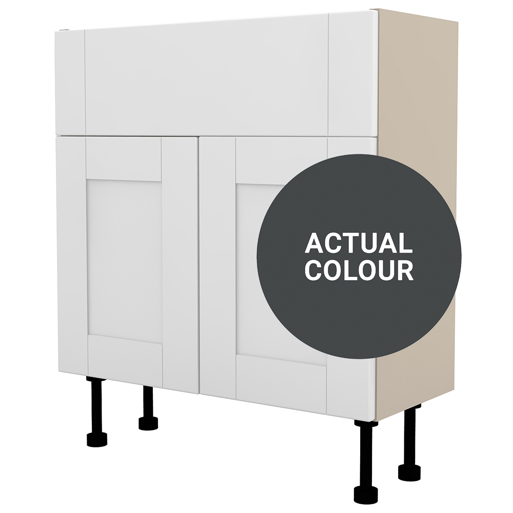 Image of Duarti By Calypso Highwood 700mm Full Depth 2 Door Vanity Unit - Midnight Grey