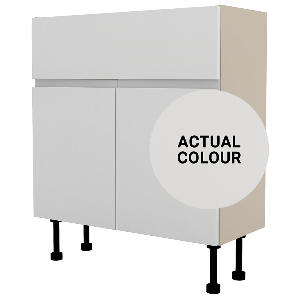 Image of Duarti By Calypso Beaufort 700mm Full Depth 2 Door Vanity Unit - Grey Varnish