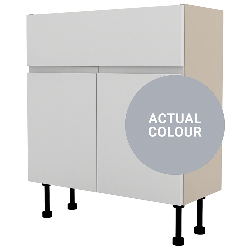 Image of Duarti By Calypso Beaufort 700mm Full Depth 2 Door Vanity Unit - Shadow Grey