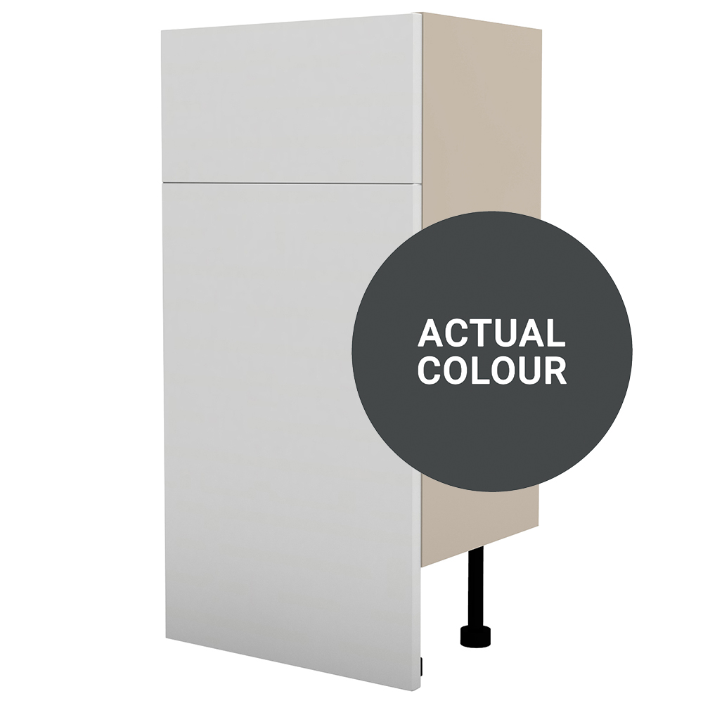 Image of Duarti By Calypso Cascade 400mm Floor Reaching Full Depth Toilet Unit - Midnight Grey