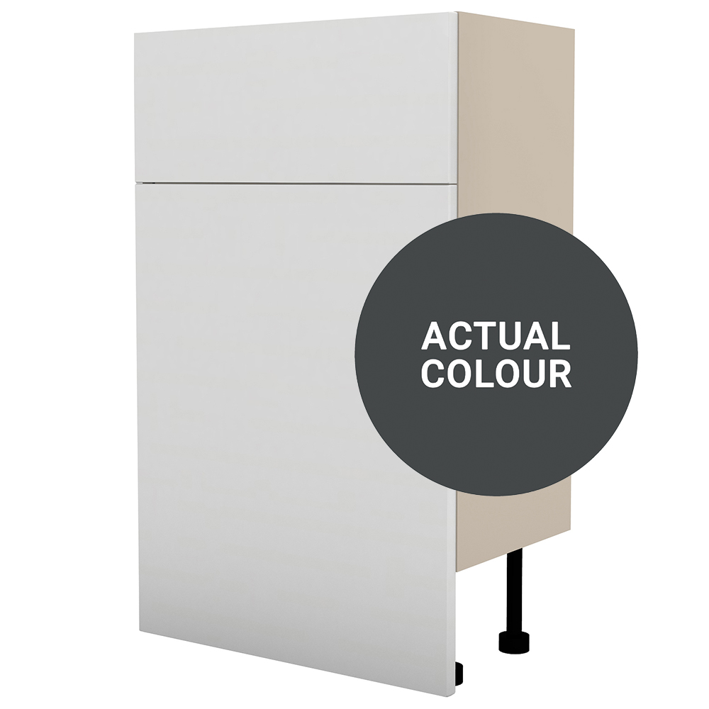 Image of Duarti By Calypso Cascade 500mm Floor Reaching Full Depth Toilet Unit - Midnight Grey