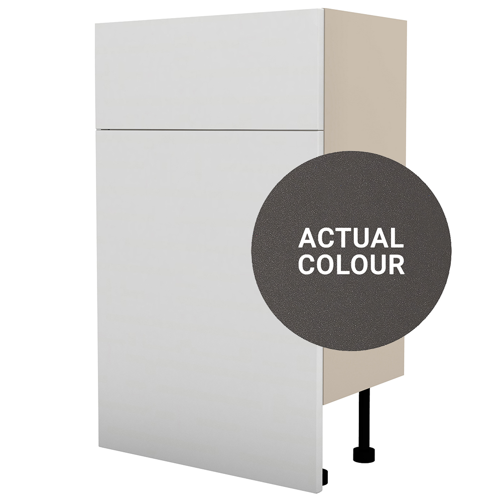 Image of Duarti By Calypso Cascade 500mm Floor Reaching Full Depth Toilet Unit - Galaxy Grey