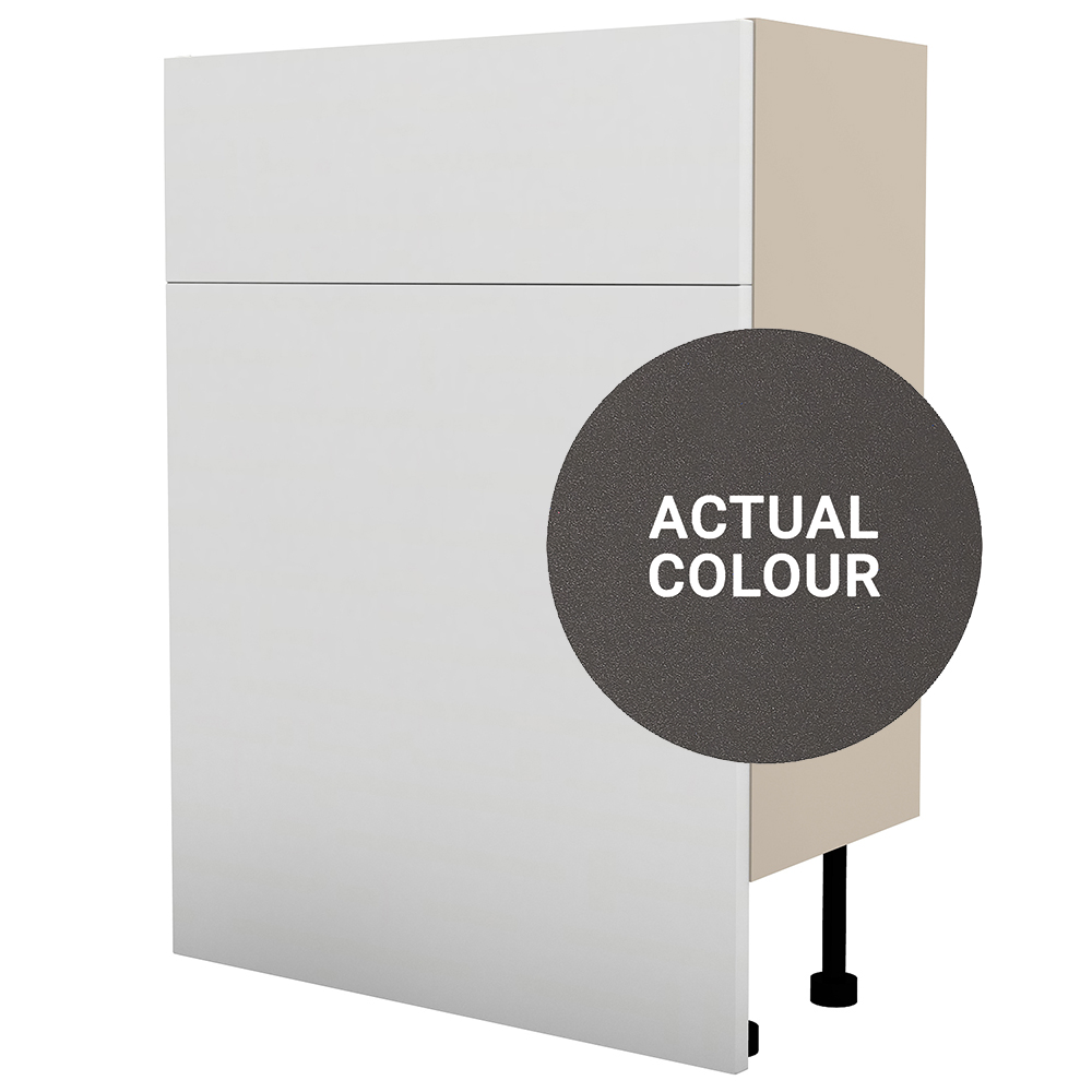 Image of Duarti By Calypso Cascade 600mm Floor Reaching Full Depth Toilet Unit - Galaxy Grey