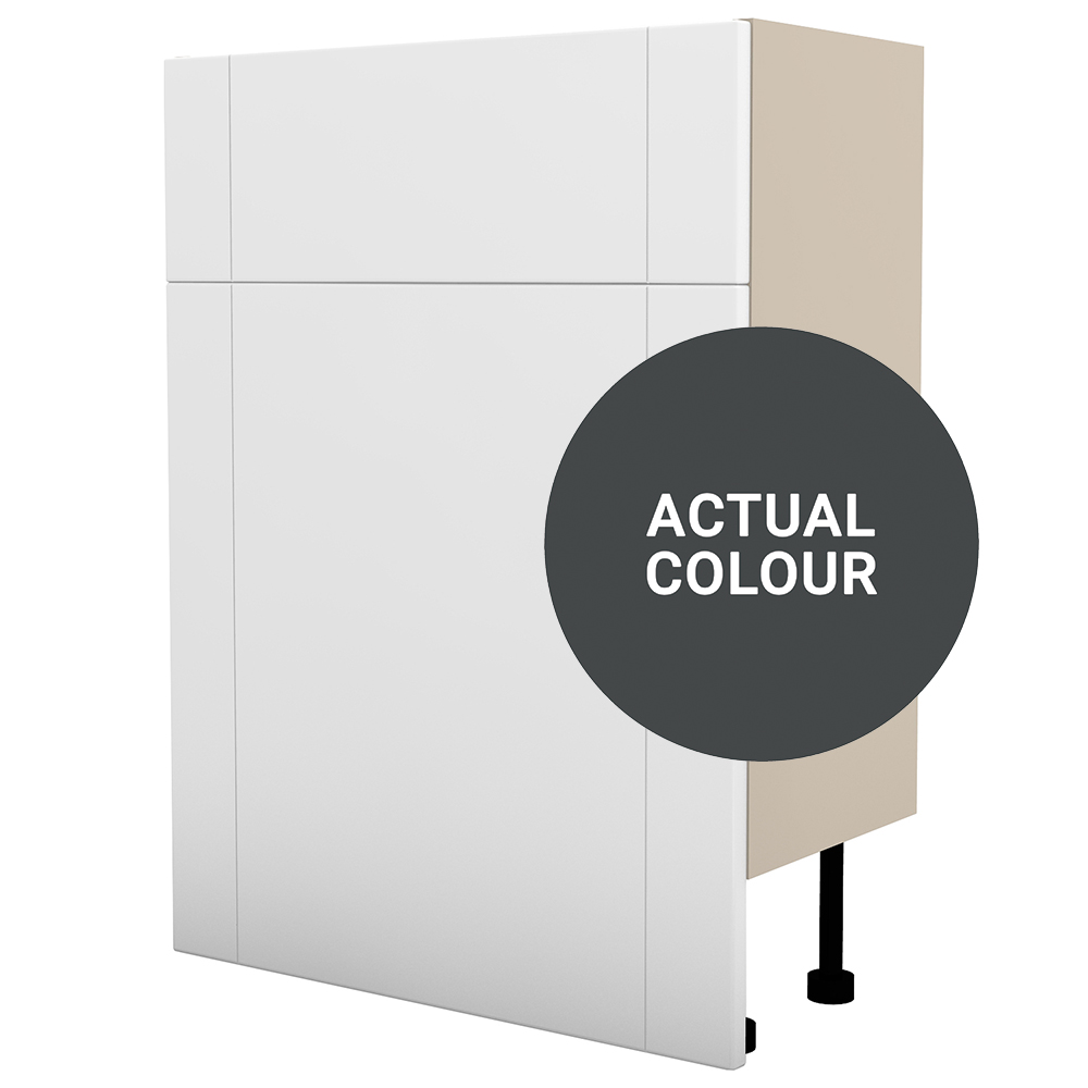 Image of Duarti By Calypso Highwood 600mm Floor Reaching Full Depth Toilet Unit - Midnight Grey