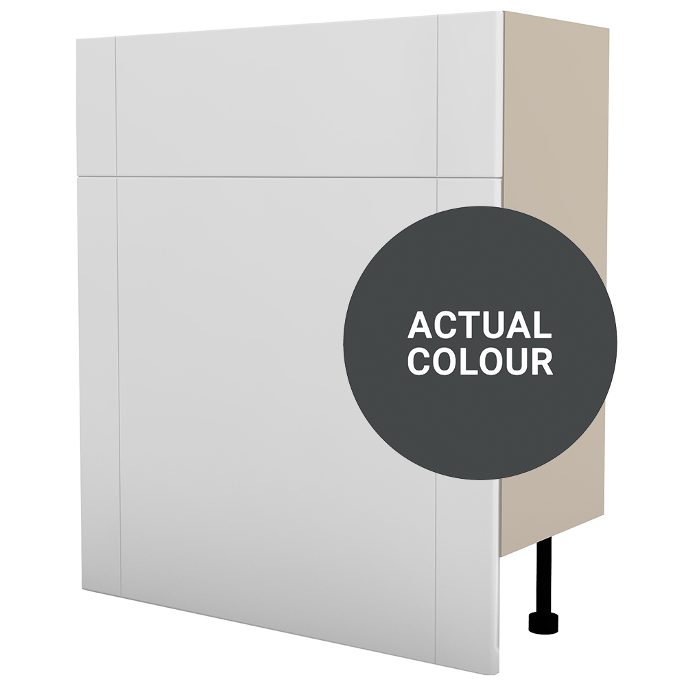 Image of Duarti By Calypso Highwood 700mm Floor Reaching Full Depth Toilet Unit - Midnight Grey