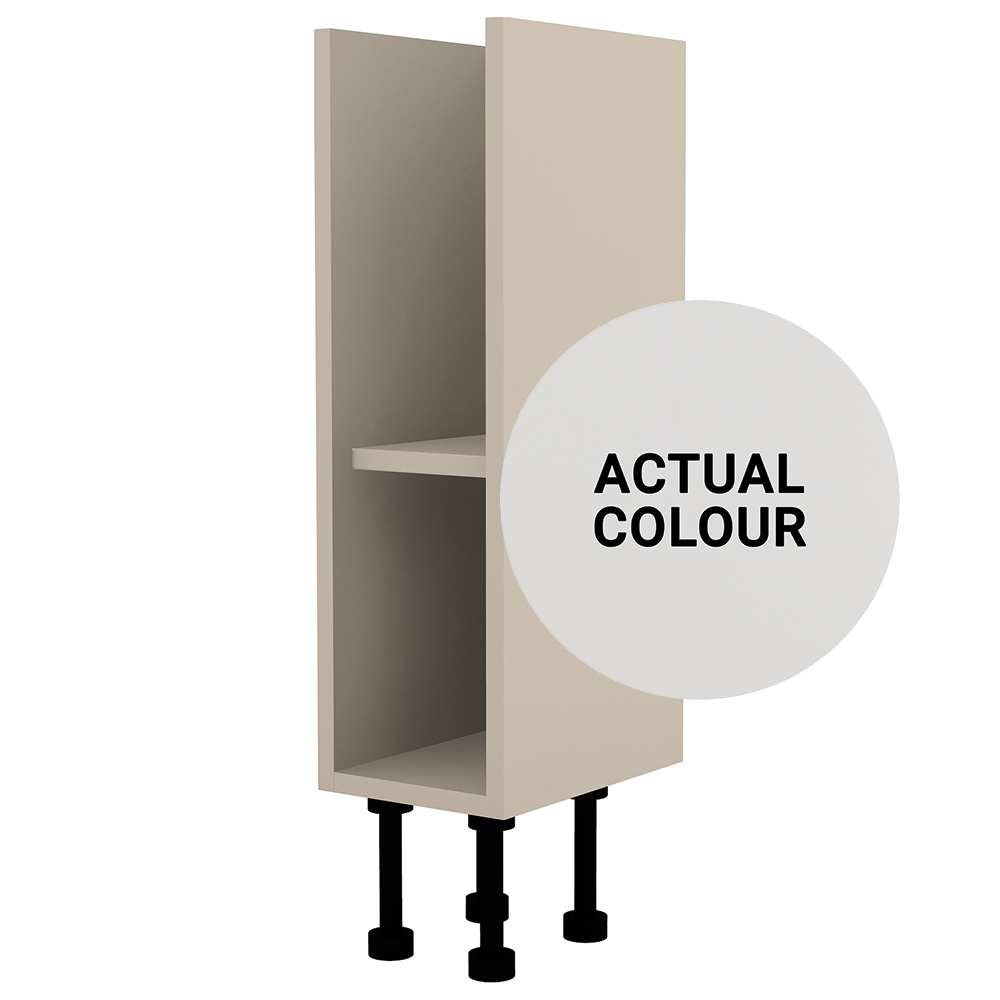 Image of Duarti By Calypso Beaufort 200mm Floor Standing Open Unit - Grey Varnish