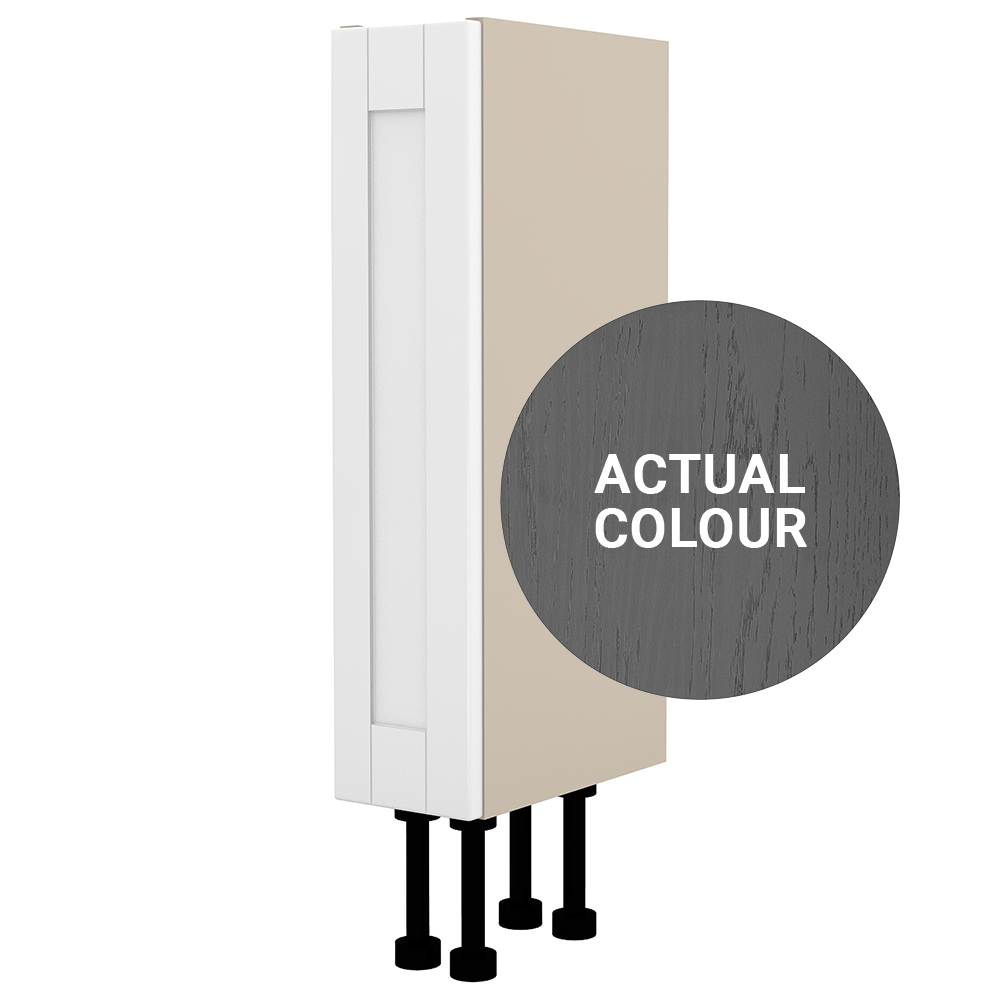 Image of Duarti By Calypso Highwood 150mm Full Depth 1 Door Floor Standing Unit - Panther Grey