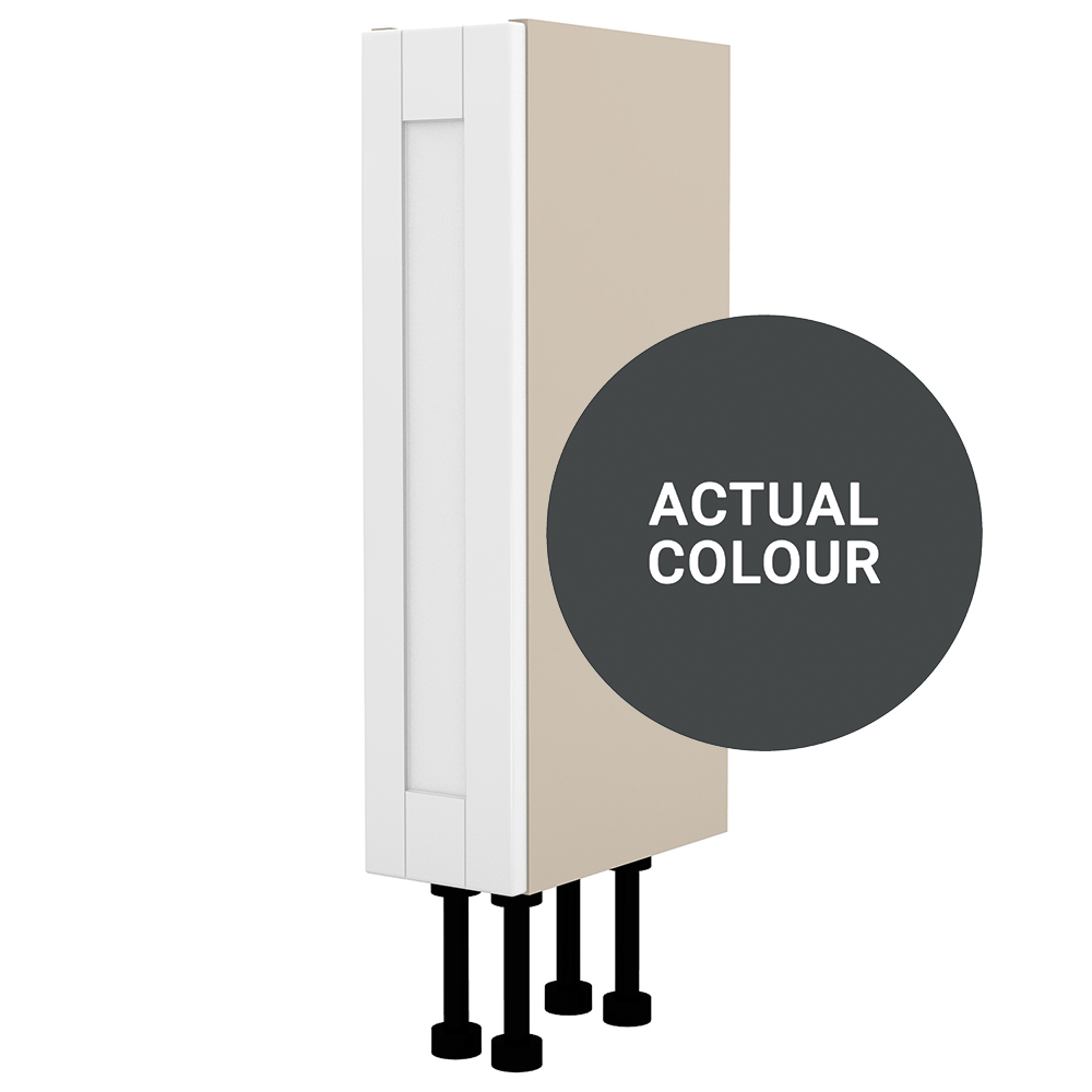 Image of Duarti By Calypso Highwood 150mm Full Depth 1 Door Floor Standing Unit - Midnight Grey