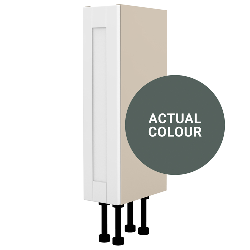 Image of Duarti By Calypso Highwood 150mm Full Depth 1 Door Floor Standing Unit - Woodland Green