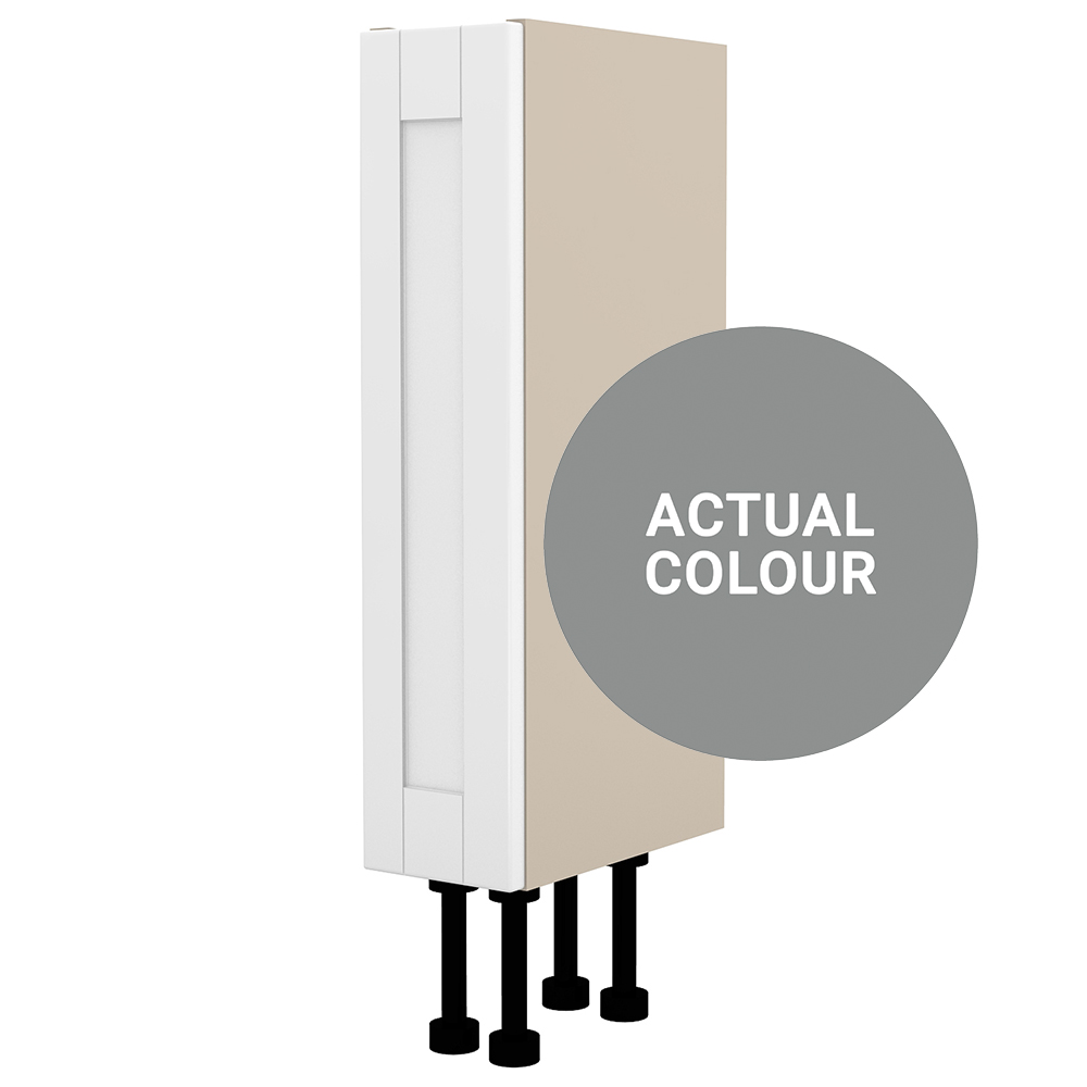 Image of Duarti By Calypso Highwood 150mm Full Depth 1 Door Floor Standing Unit - Twilight Grey