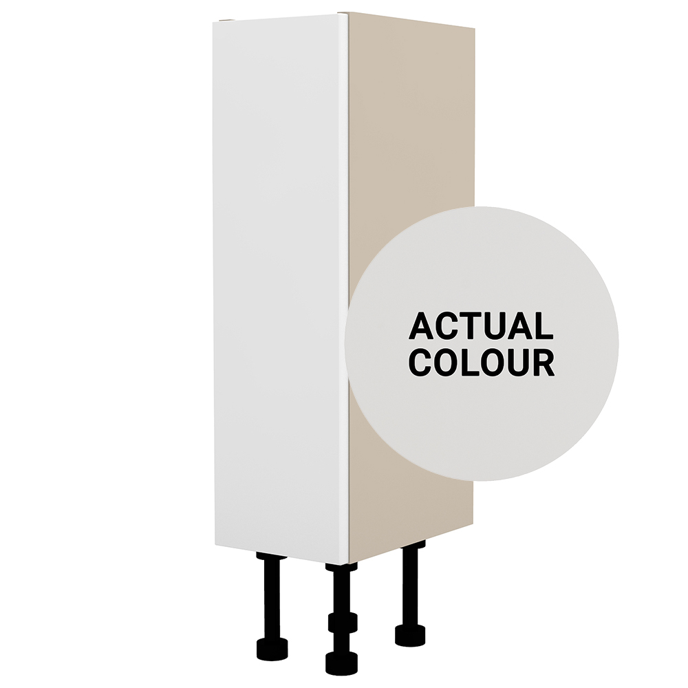 Image of Duarti By Calypso Cascade 200mm Full Depth 1 Door Floor Standing Unit - Mirror Grey