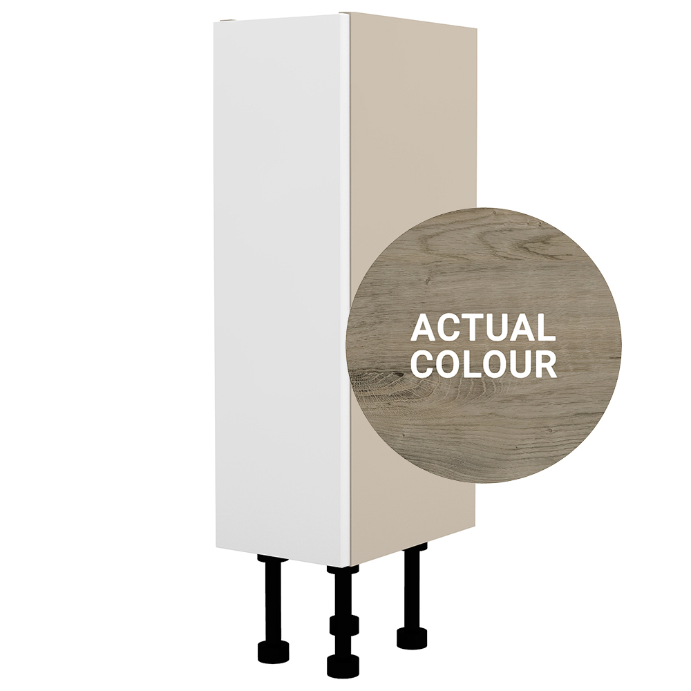 Image of Duarti By Calypso Cascade 200mm Full Depth 1 Door Floor Standing Unit - Grey Bark