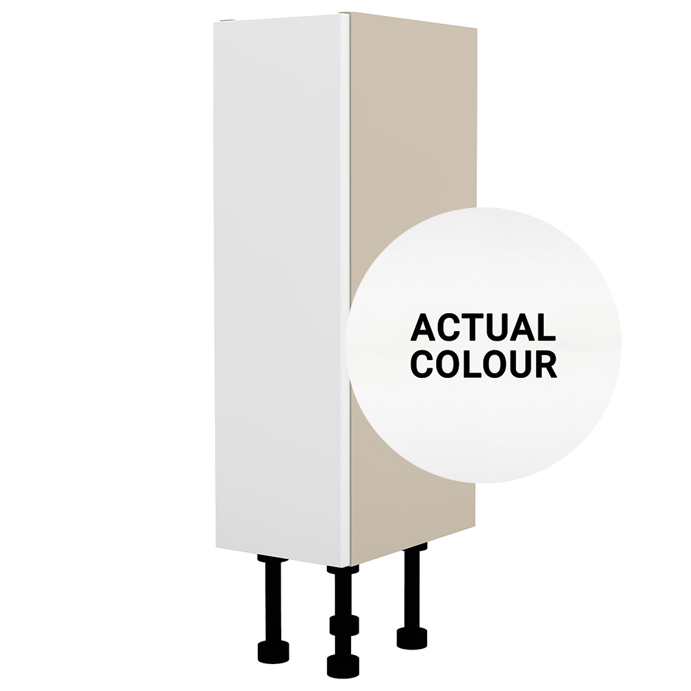 Image of Duarti By Calypso Cascade 200mm Full Depth 1 Door Floor Standing Unit - Matt White