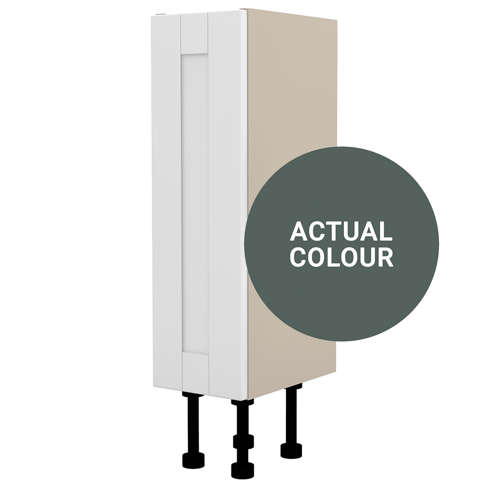 Image of Duarti By Calypso Highwood 200mm Full Depth 1 Door Floor Standing Unit - Woodland Green