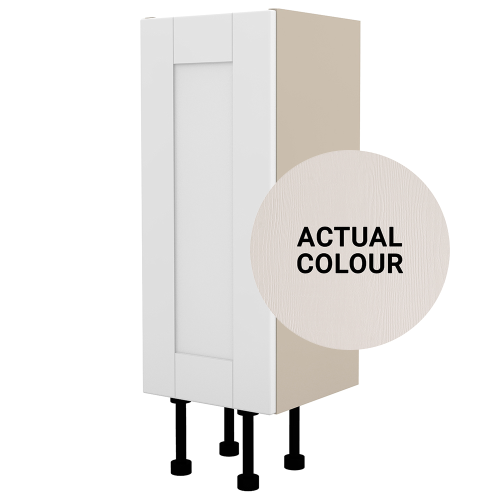 Image of Duarti By Calypso Highwood 250mm Full Depth 1 Door Floor Standing Unit - Taupe