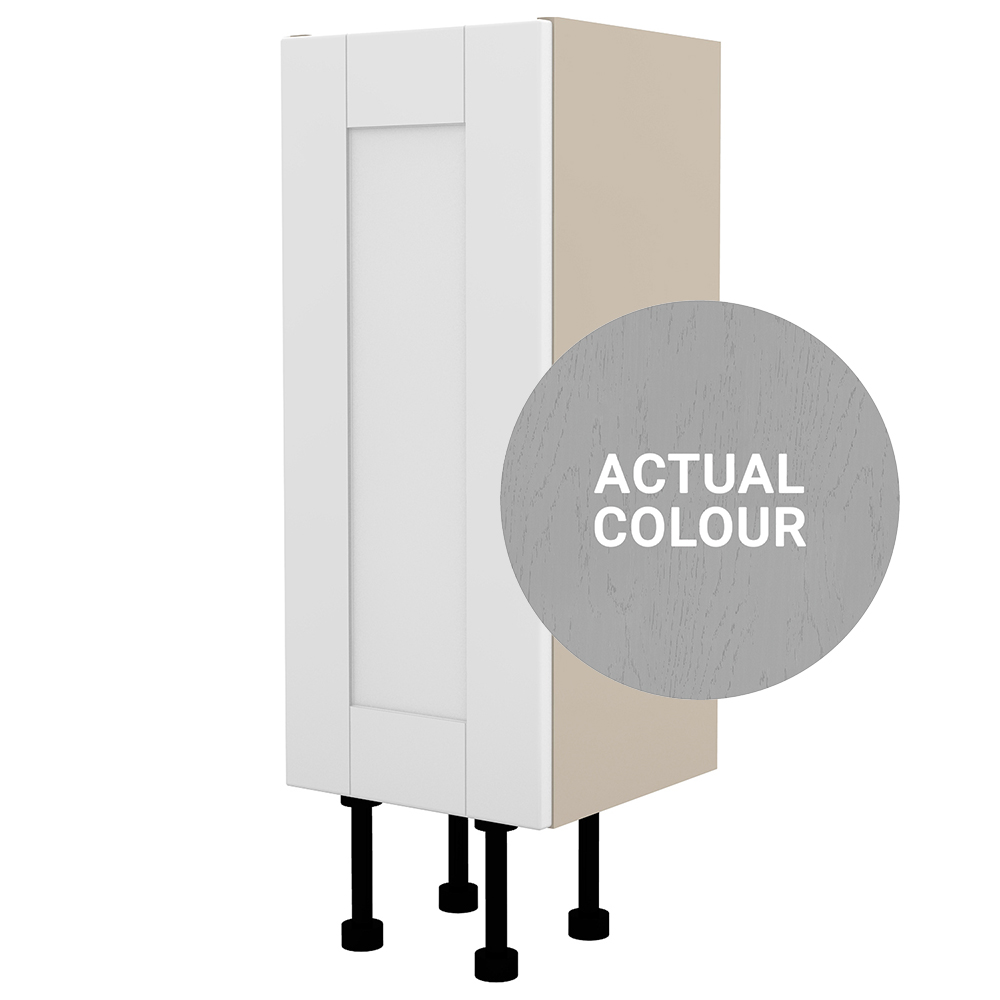 Image of Duarti By Calypso Highwood 250mm Full Depth 1 Door Floor Standing Unit - Fossil Grey